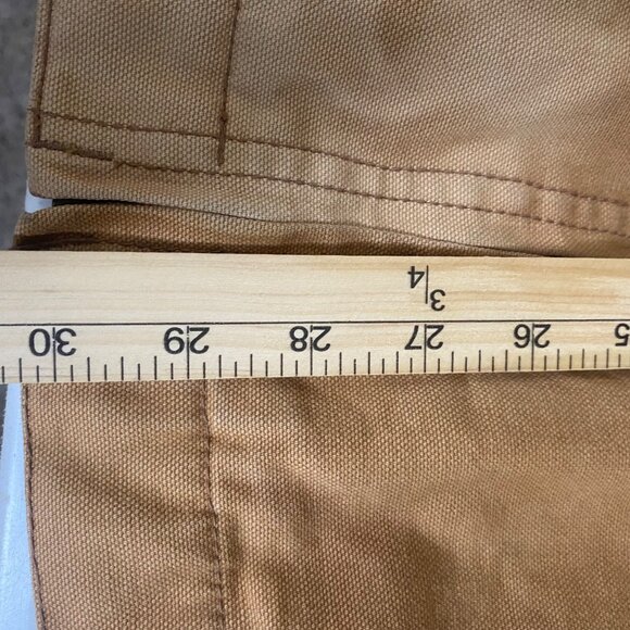 Vintage Dunbrooke Canvas Jacket Mens XL Tan Corduroy Collar Quilted Lined Utilit - Picture 9 of 13